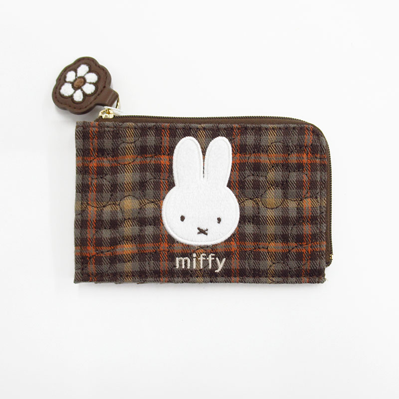 miffy フラグメントケース BR キルティングチェック